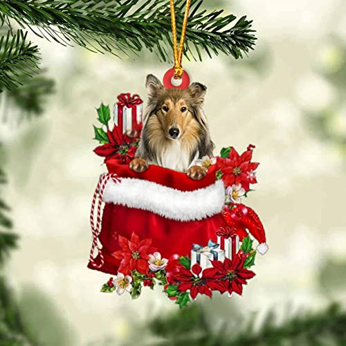 Dantazz Weihnachtsschmuck Weihnachten Katze Eichhörnchen Ornament Acryl Tier-Figur Hängende Dekoration Weihnachtsbaum Ornament Christbaumschmuck Weihnachtsanhänger Weihnachten Deko (Y-4, OneSize) von Dantazz