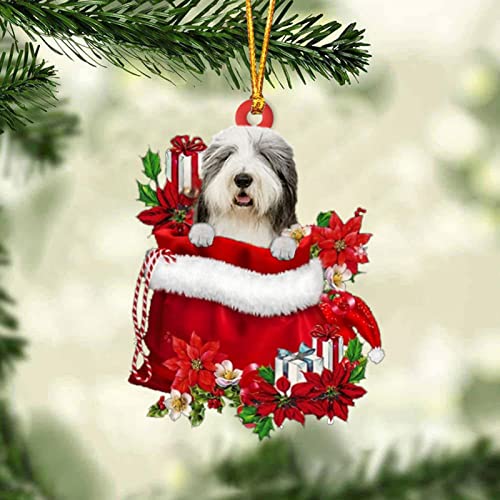 Dantazz Weihnachtsschmuck Weihnachten Katze Eichhörnchen Ornament Acryl Tier-Figur Hängende Dekoration Weihnachtsbaum Ornament Christbaumschmuck Weihnachtsanhänger Weihnachten Deko (Y-8, OneSize) von Dantazz