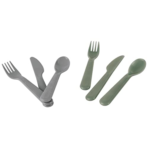 Dantoy - Tiny Biobased Cutlery Set - Mocca & Dark (6251) von Dantoy