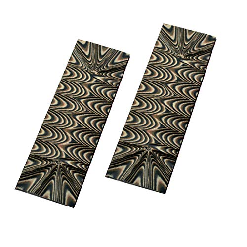 2 Stücke G10 Micarda Knife Handle Scales Slabs Messer Custom DIY Tool Material für Messer Herstellung Blakes Blades (Kaffee&schwarz) von Danuland