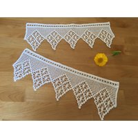 Paar Handgemachte Häkelvorhänge Paar Handgemachte Häkelvorhänge von DanutaCreations