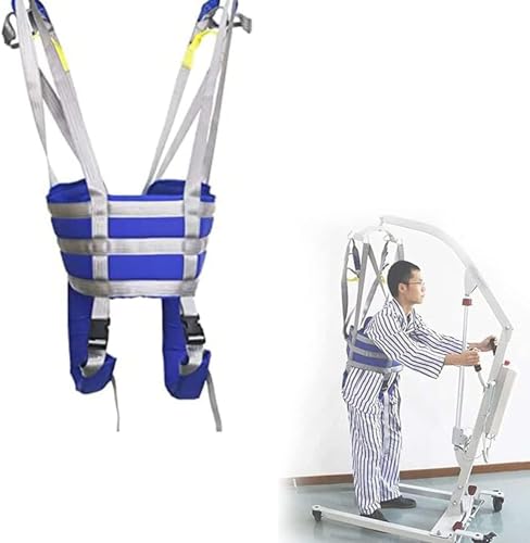 Universal Full Body Lift Sling, Patientenlifter Lifting Transfergürtel Gehgeschirr Für Patienten Patientenunterstützung Ganghilfegerät Ganzkörper-Beintrainer Geteilter Beingurt (Size : M) von DaoGeSir