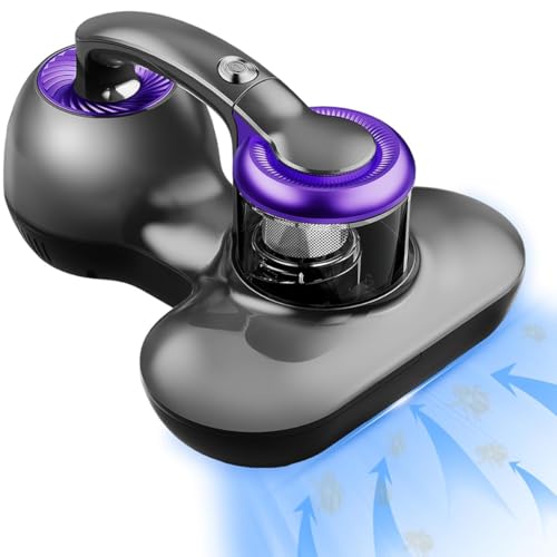 Milbensauger Matratzenstaubsauger 2025 Upgrade UV Licht Handstaubsauger mit HEPA Filter 16kPa Saugleistung 12800 Vibrationen für Matratze Sofa Teppich Dampfreiniger Polsterreiniger Tierhaare von DaoWhisper