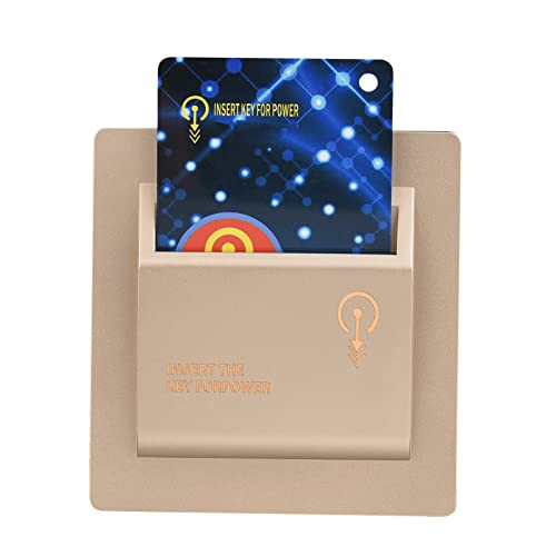 Daoco RFID-Kartenschalter Hotel High-Power 40A Power Off Energy Saving Saver Elektronischer Sensorschalter Gästezimmer Schlüsselkarte einstecken, um Strom zu übernehmen, Gold von Daoco