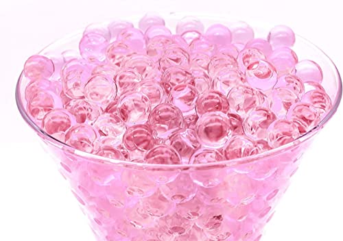 Daover 50000 Stück Wasserperlen Rosa, Deko Wasserperlen für Pflanzen in Vase, Wasser Perlen Rosa, Korngröße 1.5-2 mm, für Die Dekoration Hochzeit Weihnachten Garten Küche von Daover