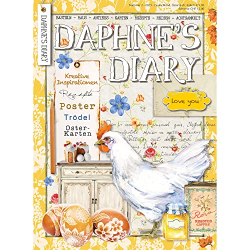 Daphne's Diary Magazine #2 2023 (DEUTSCH) | Kreatives Kunsthandwerk Arbeitsbuch | Interaktives Tagebuch-Magazin für Achtsamkeit, Ausmalen, Kunst, Kochen, Reisen | Voller kreativer Inspirationen von Daphne's Diary