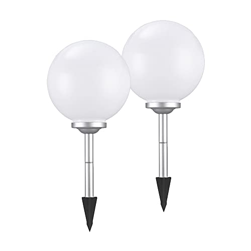 2 x LED-Solar-Kugel-Leuchte Ola Drm. 20cm IP44 mit Erdspieß Außen-Garten-Deko-Wege-Lampe 2 x LED-Solar-Kugel-Leuchte Ola Drm. 20cm IP44 mit Erdspieß Außen-Garten-Deko-Wege-Lampe von Dapo