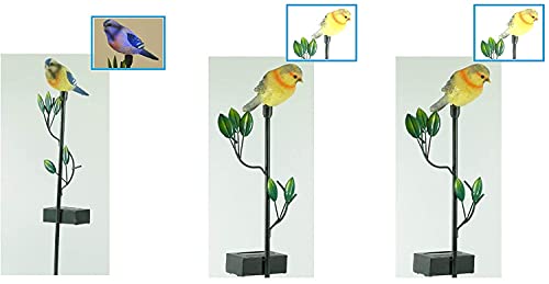 Solar-Gartenleuchte Solarleuchte " Vogel" als 3er Set LED Solarleuchten mit Erdspieß Solarstick Gartendekoration von Dapo