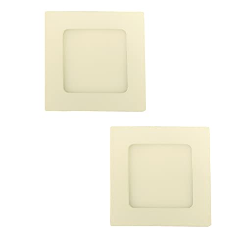 2 x LED Einbauleuchten Bea Einbaustrahler Unterbauleuchte LED Deckenleuchte Deckenbeleuchtung Einbaulampe hochwertig (weiß 22,5 x 22,5cm) von Dapo