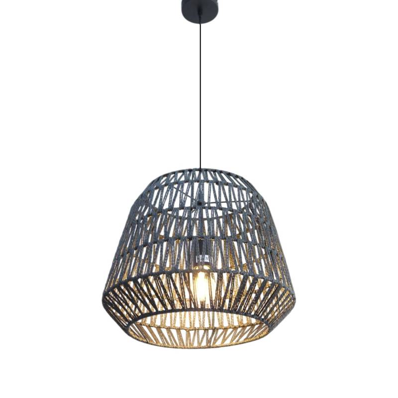 Dapo Decken Pendelleuchte Anda 40cm Papier Schwarz E27 IP20 von Dapo