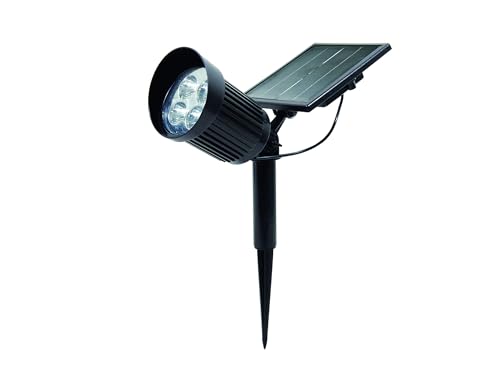 Dapo Hochleistungs-Solar-Strahler mit 8 LEDs 120lm, sehr helle Solar-Baum-Hauswand-Weg-Strahler Solar-Gartenleuchte Solar-Blumenbeet-Teich-Boden-Spot-Leuchtemit Erdspieß, Nelis (einzeln) von Dapo