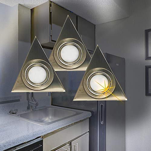 Dapo LED-Aufbau-Unterbau-Leuchte-Lampe Dreieck 3er Set Küchenleuchte 3x3W 3000K 230lm inkl. Trafo LED-Leuchte Küchenlampe Dapo LED-Aufbau-Unterbau-Leuchte-Lampe Dreieck 3er Set Küchenleuchte 3x3W 3000K 230lm inkl. Trafo LED-Leuchte Küchenlampe von Dapo
