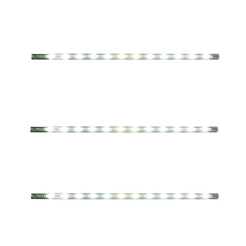 Dapo LED-Lichtleiste 3 x 30cm mit je 12 LEDs je 12 LEDs -0,8 W, Küchen-Regal-Unterbau-Wand-Schrank-Möbel-Schaufenster-Licht-Stab-Stick-Leuchte-Lampe (Kaltweiß) von Dapo