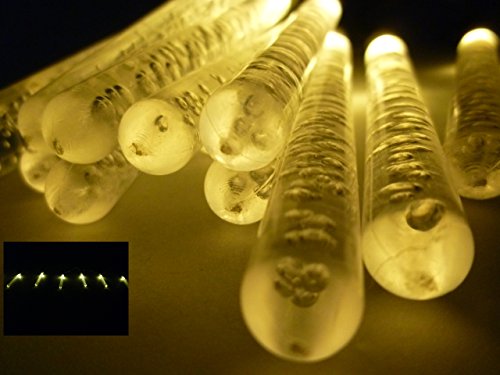 Dapo LED-Party-Weihnachts-Lichterkette Bubble, 15x LEDs batteriebetrieben, Tisch-Fenter-Baum-Kommode-Dekorations-Leuchte-Lampe (LED-warmweiß) von Dapo