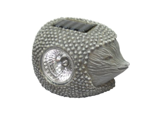 Dapo LED-Solar-Außen-Leuchte Igel, Kunststoff 14x10x9,5 cm, IP44, Garten-Dekorations-Lampe von Dapo