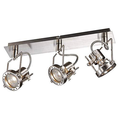 Dapo LED-Strahler-Deckenspot JET-LINE GU10-7W Decken-Flur-Büro-Arbeitsraum-Wohnraum-Wand-Spot-Leuchte-Lampe (3-flammig) von Dapo