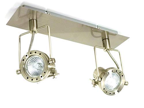 Dapo LED-Strahler-Spot JET-LINE2 inkl. GU10 Leuchtmittel 2 x 7W Deck-Wand-Bad-Keller-Leuchte-Lampe-Strahler-Spot-Lichtleiste von Dapo