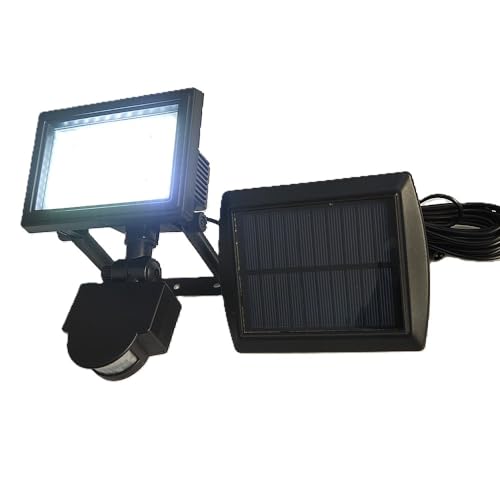 Dapo Solar-LED-Außen-Wand-strahler ULF Bewegungsmelder starke Helligkeit mit 99 LEDs separatem Solarpanel IP44 von Dapo