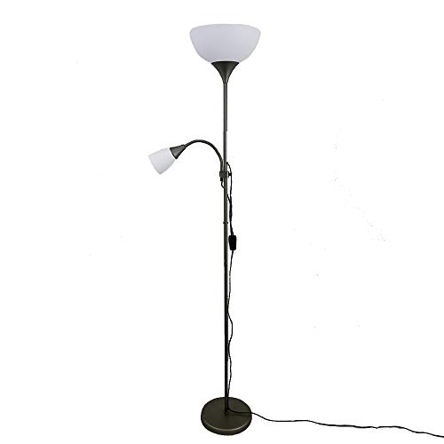 Dapo Steh-Leuchte-Lampe KORA Decken-Strahler mit Leseleuchte Stand-Leuchte-Lampe Wohnraum-Flur-Leuchte-Lampe von Dapo