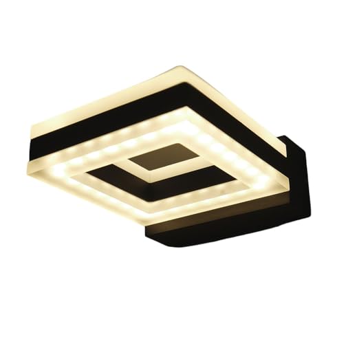 Dapo Sydney Quadrat LED-Aussen-Garten-Wand-Leuchte-Lampe 12W 730lm 3000K Hausbeleuchtung von Dapo