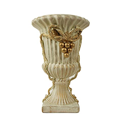 Deko-Keramik-Vase Antik-Look Übertopf für Trocken-Kunst-Blumen-Pflanzen Dekovase Geschenk Dekoration (H:31cm D: 20cm) von Dapo