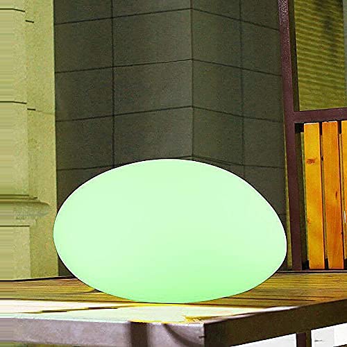 Dapo LED-Solar-Leuchte-Lampe Maki Steinform 40x30x16cm Garten-Party-Terrassen-Balkon-Teich-Dekoration (Stein) von Dapo