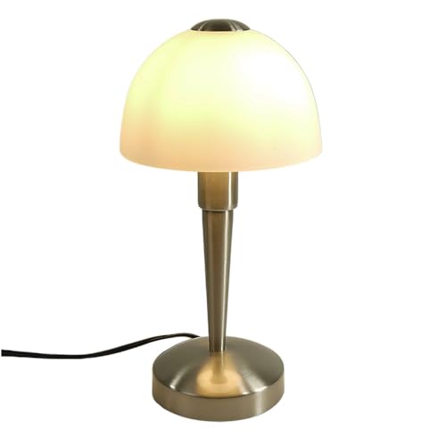 Glas-Tisch-Leuchte-Lampe MORITZ H: 30cm D: 15cm, E14, Wohnzimmer-Nachttisch-Fensterbank-Kommode-Leuchte-Lampe von Dapo