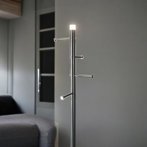 LED-Kleiderständer-Garderobenständer mit LED Beleuchtung Stand-Flur-Garderobe-Steh-Leuchte-Lampe von Dapo