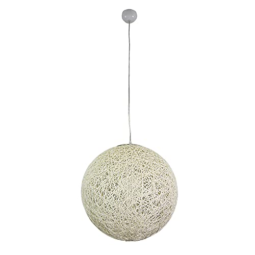 Kugel-Pendel-Hänge-Leuchte UNO 1 flammig D: 40cm Bast creme-weiß Fassung E27 Hänge-Kugel-Lampe Kugel-Pendel-Hänge-Leuchte UNO 1 flammig D: 40cm Bast creme-weiß Fassung E27 Hänge-Kugel-Lampe von Dapo