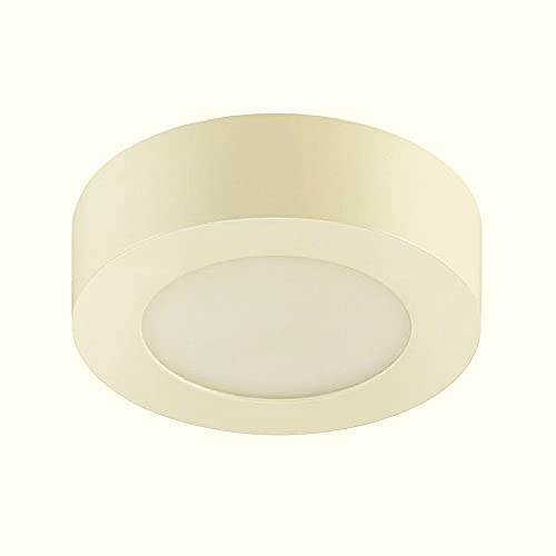 LED Decken- Wandleuchte Belda rund Farbe weiß 3000K-6W-400Lumen energiesparende Leuchte Lampe (D 12cm) von Dapo