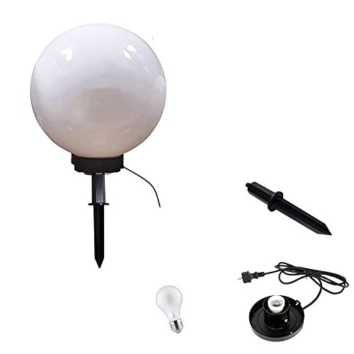 LED Kugelleuchte Kugellampen MARLON Gartenbeleuchtung Außen-Leuchtkugel E27 Wege-Deko-Garten-Leuchte (Drm. 20cm) von Dapo