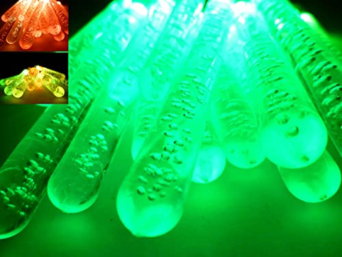 LED-Party-Weihnachts-Lichterkette Bubble, 15x LED sbatteriebetrieben Tisch-Fenster-Baum-Kommode-Dekoratios-Leuchte-Lampe (LED-farbwechselnd) von Dapo