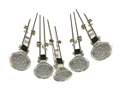 Dapo Moderne LED-Seilsystem-Strahler-Spotleuche-Schienensystem 5 x 3 Watt Decken-Wand-Schaufenster-Leuchte Spotlampe Spotligh (5 -flammig) von Dapo