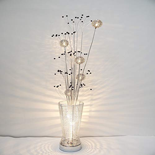 Stehleuchte Blumenleuchte MANJOLA Alu-Drahtgeflecht 7xG4 Boden-Vasen-Leuchte Standlampe von Dapo