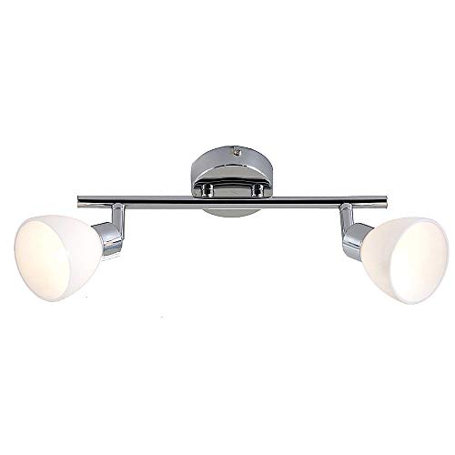 Tina 2er Spots Opalglas Strahler Deckenleuchte Fassung G9 Wandleuchte Deckenstraler Deckenspot hochwertig von Dapo