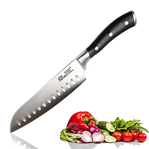 DarBene Santokumesser C-Series 18cm Profi Küchenmesser aus deutschem Edelstahl, ergonomischer ABS Griff, Kochmesser für Privat und Restaurants, nachschleifbar von DarBene