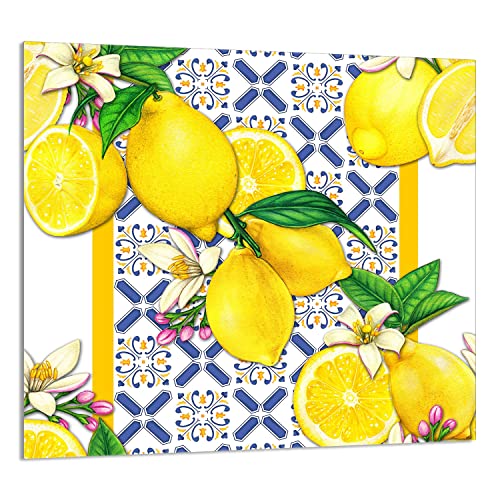 DarHaus Herdabdeckplatte 65x60 cm 1-teilig Ceranfeldabdeckung Induktion Herdschutz Küchenrückwand Spritzschutz Glasplatte Deko Schneidebrett, Zitrone Gelb DarHaus Herdabdeckplatte 65x60 cm 1-teilig Ceranfeldabdeckung Induktion Herdschutz Küchenrückwand Spritzschutz Glasplatte Deko Schneidebrett, Zitrone Gelb von DarHaus