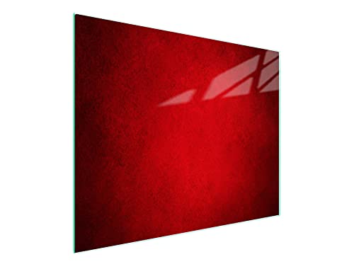DarHaus Herdabdeckplatte einteilig 52x30 cm Ceranfeld Abdeckung Glas Spritzschutz Abdeckplatte Glasplatte Herd Ceranfeldabdeckung Deko, Rot von DarHaus