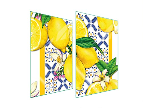 DarHaus Herdabdeckplatten 2 Teilig 35x52 cm Ceranfeldabdeckung Küche Elektroherd Induktion Herdschutz Spritzschutz Glasplatte Schneidebrett, Zitrone Gelb DarHaus Herdabdeckplatten 2 Teilig 35x52 cm Ceranfeldabdeckung Küche Elektroherd Induktion Herdschutz Spritzschutz Glasplatte Schneidebrett, Zitrone Gelb von DarHaus