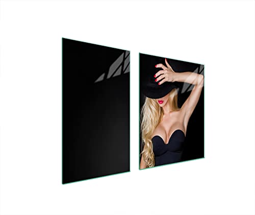 DarHaus Herdabdeckplatten tweiteilig 100x52 cm Ceranfeld Abdeckung Glas Spritzschutz Abdeckplatte Glasplatte Herd Ceranfeldabdeckung Deko, Frau Schwarz DarHaus Herdabdeckplatten tweiteilig 100x52 cm Ceranfeld Abdeckung Glas Spritzschutz Abdeckplatte Glasplatte Herd Ceranfeldabdeckung Deko, Frau Schwarz von DarHaus