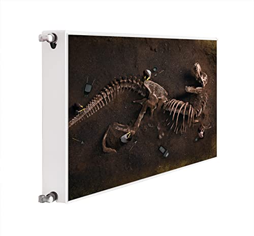 DarHaus Magnet Heizkörperverkleidung Heizkörperabdeckung Heizung Schutz, 120x60 Motiv Dinosaurier Kind von DarHaus