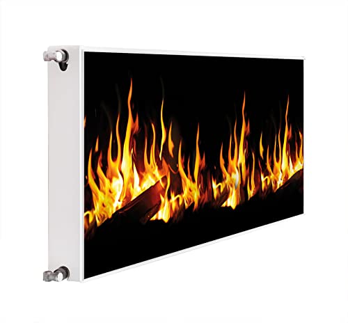 DarHaus Magnet Heizkörperverkleidung Heizkörperabdeckung Heizung Schutz, 140x60 Motiv Feuer von DarHaus