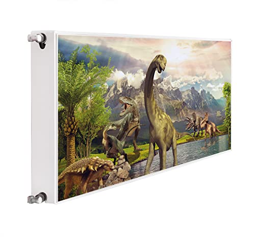 DarHaus Magnet Heizkörperverkleidung Heizkörperabdeckung Heizung Schutz, 160x60 Motiv Dinosaurier Kind von DarHaus