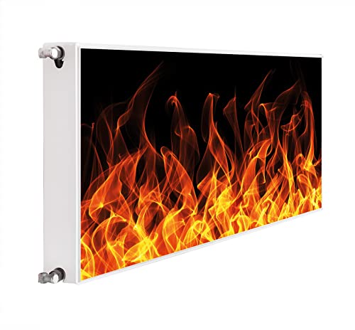 DarHaus Magnet Heizkörperverkleidung Heizkörperabdeckung Heizung Schutz, 160x60 Motiv Feuer von DarHaus