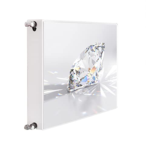 DarHaus Magnet Heizkörperverkleidung Heizkörperabdeckung Heizung Schutz, 60x60 Motiv Diamant von DarHaus