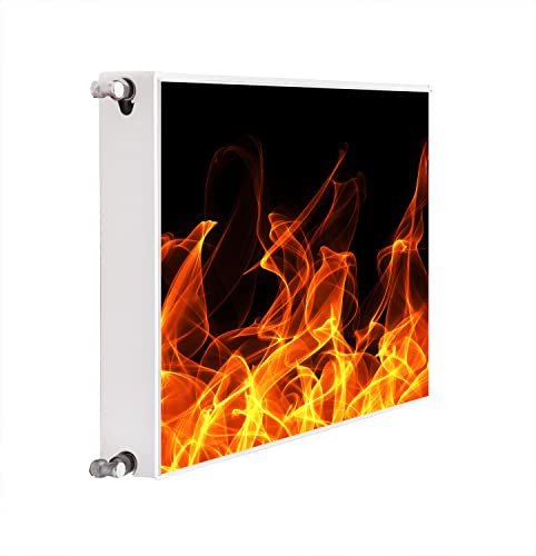 DarHaus Magnet Heizkörperverkleidung Heizkörperabdeckung Heizung Schutz, 60x60 Motiv Feuer von DarHaus