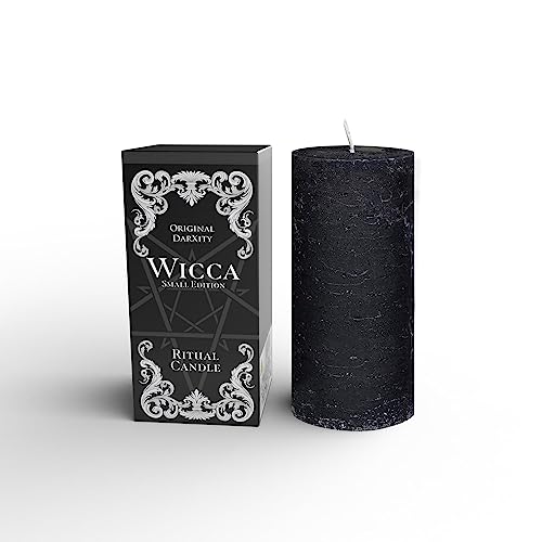 Wicca Ritual Candle - schwarze Stumpenkerze von DarXity