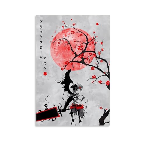 Black Clover Anime Japan Poster Dekorative Malerei Leinwand Wandkunst Wohnzimmer Poster Schlafzimmer Malerei,Wandkunst Bilddruck Moderne Familienzimmer Dekor 12x18inch(30x45cm) von DaranKaep