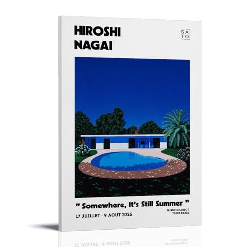 DaranKaep Hiroshi Nagai -pool Poster Dekorative Malerei Leinwand Wandkunst Wohnzimmer Poster Schlafzimmer Malerei,Wandkunst Bilddruck Moderne Familienzimmer Dekor 16x24inch(40x60cm) von DaranKaep
