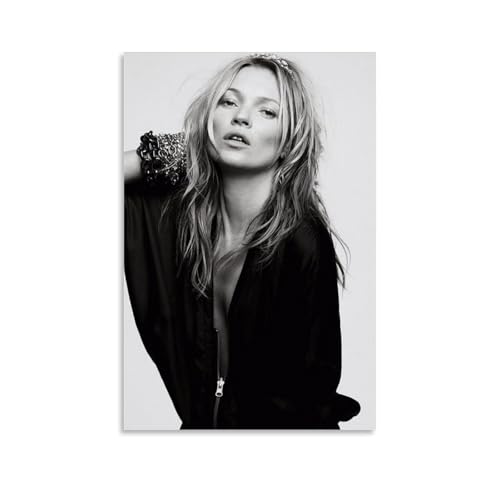 DaranKaep Star Kate Moss Poster Dekorative Malerei Leinwand Wandkunst Wohnzimmer Poster Schlafzimmer Malerei,Wandkunst Bilddruck Moderne Familienzimmer Dekor 12x18inch(30x45cm) von DaranKaep